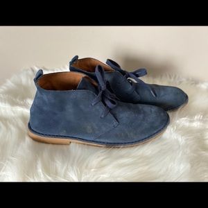 Gap Kids Blue Suede Shoe Boots
